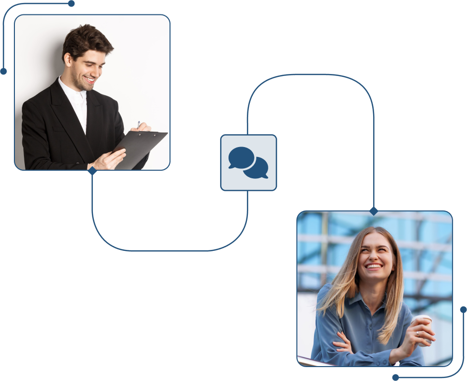 Screenshot of the HR hub for employee and manager in TramitApp